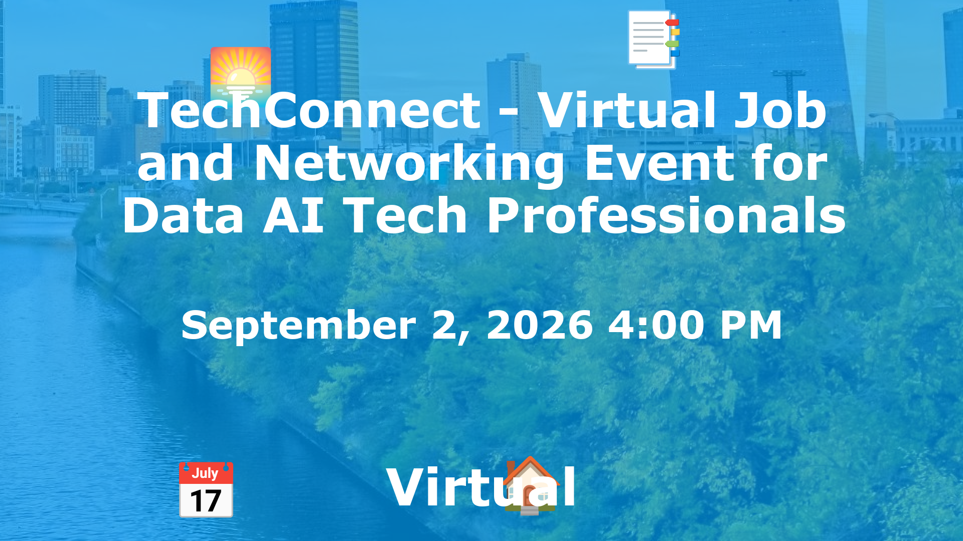 TechConnect - Virtual Job and Networking Event for Data AI Tech Professionals event image